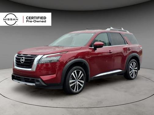 Scarlet Ember Tintcoat 2025 Nissan Pathfinder Platinum