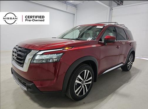 Scarlet Ember Tintcoat 2025 Nissan Pathfinder Platinum