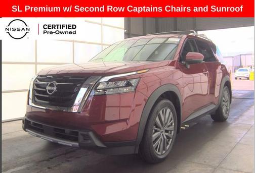 Scarlet Ember Tintcoat 2025 Nissan Pathfinder SL