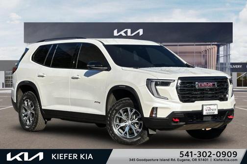 White Frost Tri-Coat 2024 GMC Acadia AT4