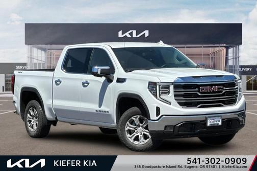 Summit White 2025 GMC Sierra 1500 SLT