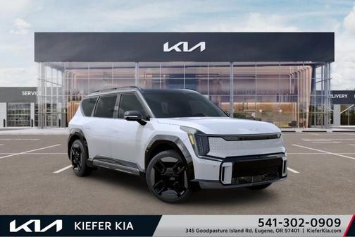 Glacier White 2026 Kia EV9 GT-Line