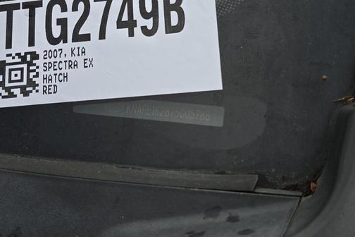 Classic Red 2007 Kia Spectra5 SX