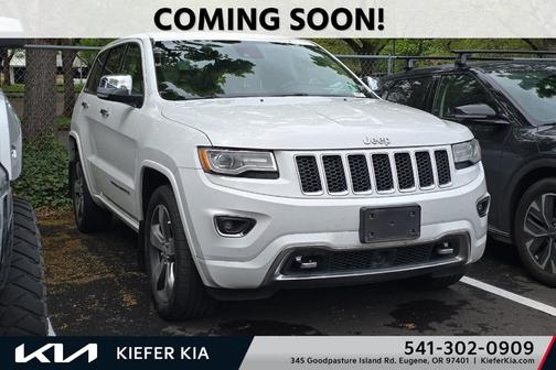Bright White Clearcoat 2015 Jeep Grand Cherokee Overland