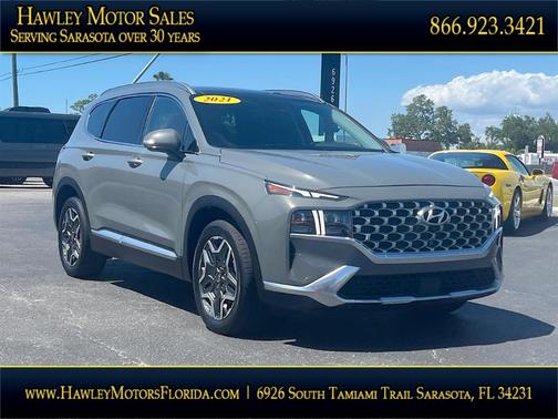 Gray 2021 Hyundai SANTA FE Limited