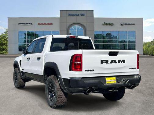 Bright White Clearcoat 2026 RAM 1500 RHO Crew Cab 4x4 5'7' Box