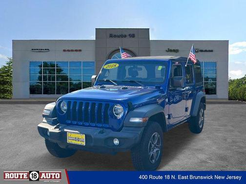 Ocean Blue Metallic Clearcoat 2018 Jeep Wrangler Unlimited Sport
