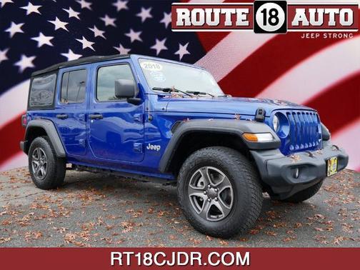 Ocean Blue Metallic Clearcoat 2018 Jeep Wrangler Unlimited Sport