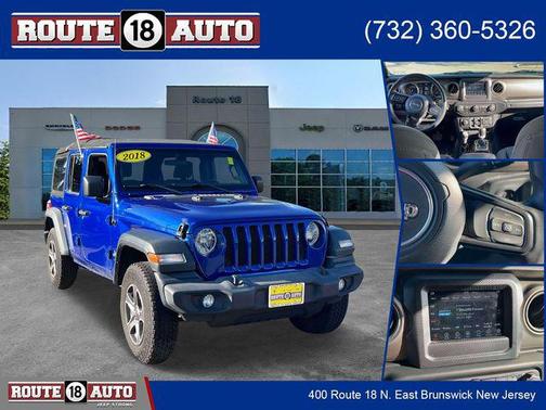 Ocean Blue Metallic Clearcoat 2018 Jeep Wrangler Unlimited Sport