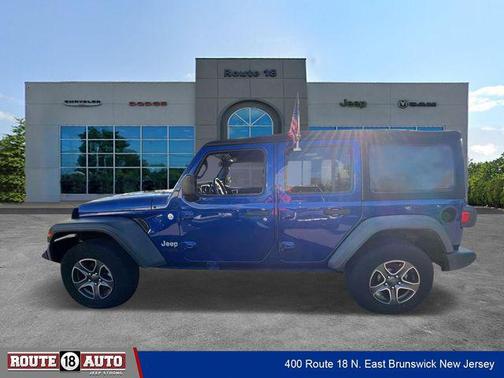 Ocean Blue Metallic Clearcoat 2018 Jeep Wrangler Unlimited Sport