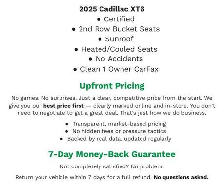 2025 Cadillac XT6 Premium Luxury AWD