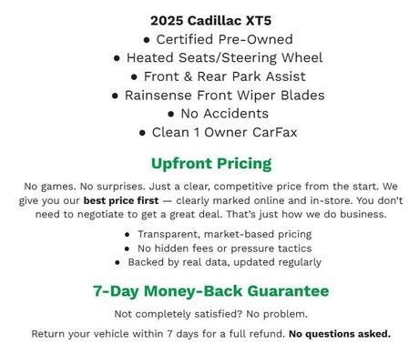 2025 Cadillac XT5 Premium Luxury