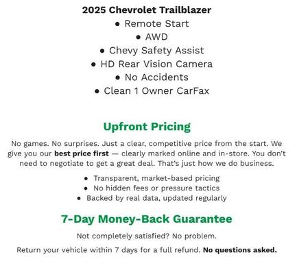 2025 Chevrolet Trailblazer LT