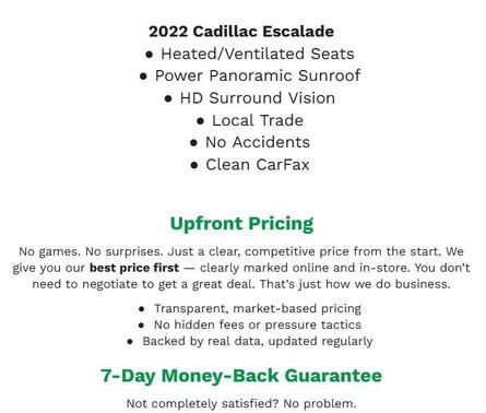 2022 Cadillac Escalade Premium Luxury