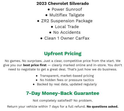 2023 Chevrolet Silverado 1500 ZR2