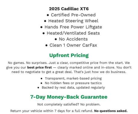 2025 Cadillac XT6 Premium Luxury AWD