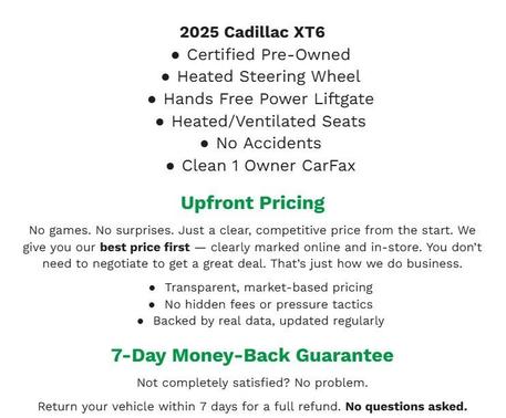 2025 Cadillac XT6 Premium Luxury AWD