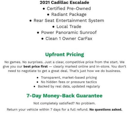 2021 Cadillac Escalade Premium Luxury