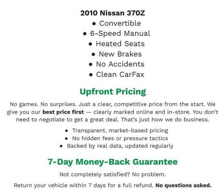 2010 Nissan 370Z Touring