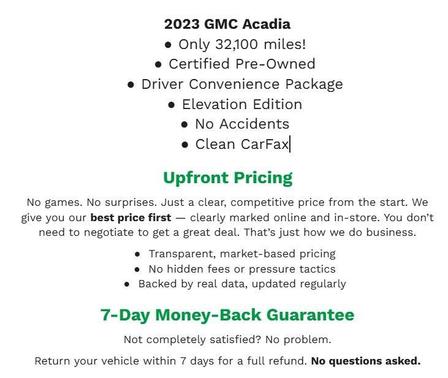 2023 GMC Acadia AWD SLE