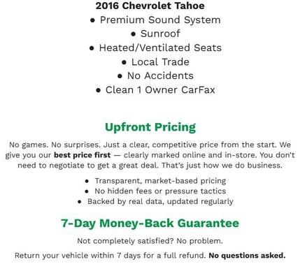 2016 Chevrolet Tahoe LTZ