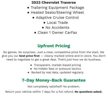 2023 Chevrolet Traverse RS