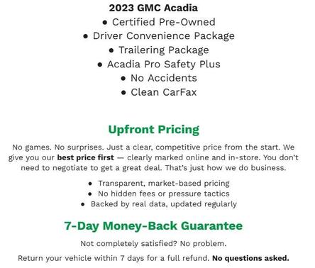 2023 GMC Acadia AWD SLE