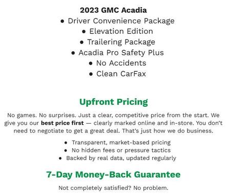 2023 GMC Acadia AWD SLE