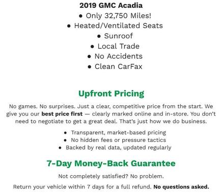 2019 GMC Acadia Denali