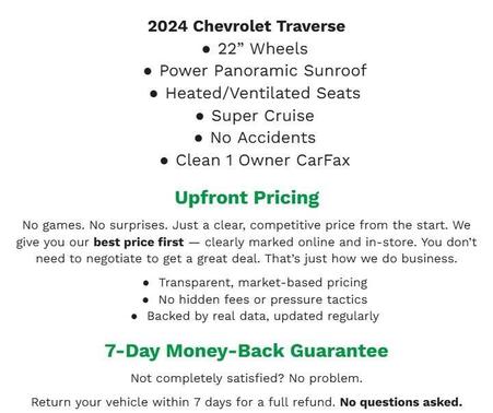 2024 Chevrolet Traverse RS