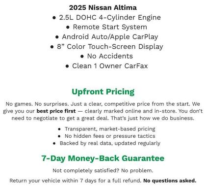 Gun Metallic 2025 Nissan Altima SV FWD