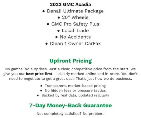 2022 GMC Acadia Denali