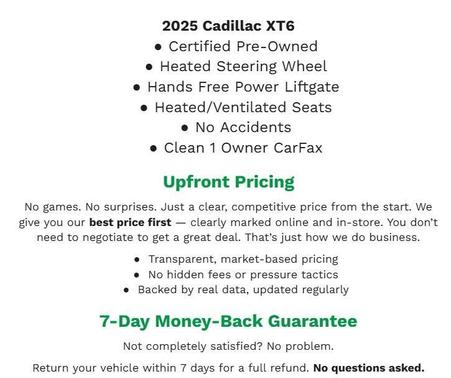 2025 Cadillac XT6 Premium Luxury AWD