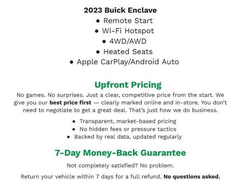 Moonstone Gray Metallic 2023 Buick Enclave Essence AWD