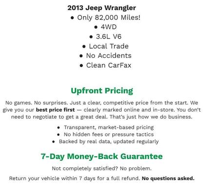 2013 Jeep Wrangler Sport