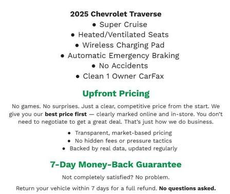 2025 Chevrolet Traverse RS