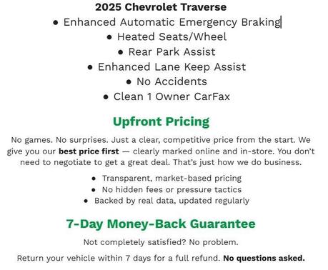 2025 Chevrolet Traverse LT