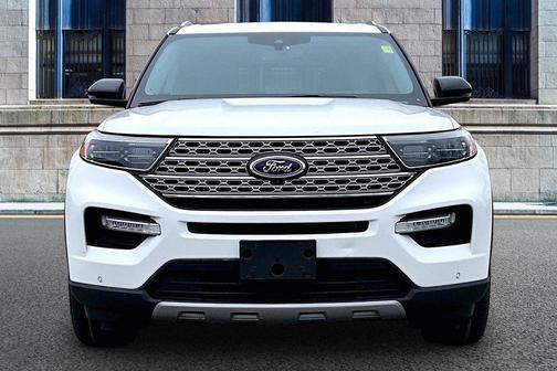 Star White Metallic Tri-Coat 2023 Ford Explorer Limited