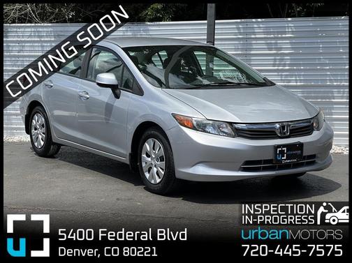 Silver 2012 Honda Civic LX