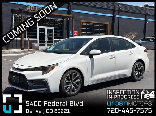 Blizzard Pearl 2020 Toyota Corolla XSE