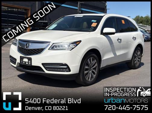 White Diamond Pearl 2016 Acura MDX SH-AWD