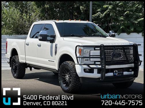 White Platinum Metallic Tri-Coat 2017 Ford F-250 Platinum