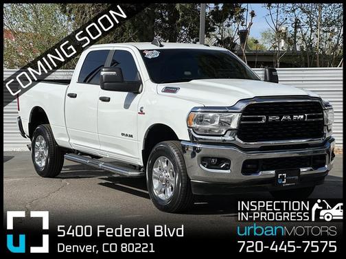 Bright White Clearcoat 2024 RAM 2500 Big Horn Crew Cab 4x4 6'4' Box