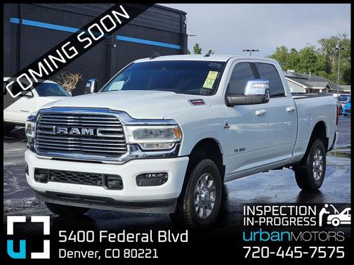 White 2024 RAM 2500 Laramie Crew Cab 4x4 6'4' Box
