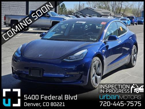 Deep Blue Metallic 2018 Tesla Model 3 Long Range