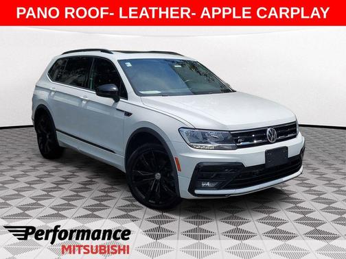 Pure White 2021 Volkswagen Tiguan 2.0T SE R-Line Black