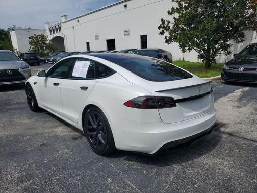 Pearl White Multi 2021 Tesla Model S Plaid