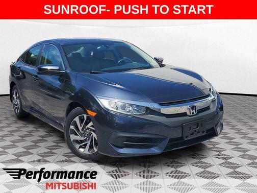 Blue 2018 Honda Civic EX