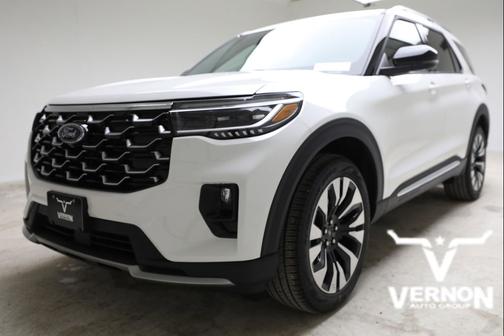 Star White Metallic Tri-Coat 2026 Ford Explorer Platinum