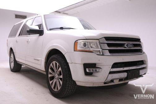 White Platinum Metallic Tri-Coat 2015 Ford Expedition EL Platinum